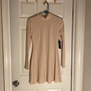 Lulu’s Long Sleeve Light Pink Dress, women’s SMALL